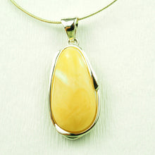 Load image into Gallery viewer, Natural Baltic Amber Pendant in Silver - 10 grams