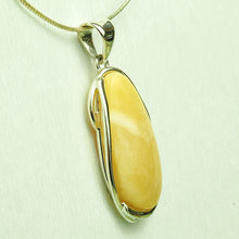 Load image into Gallery viewer, Natural Baltic Amber Pendant in Silver - 10 grams