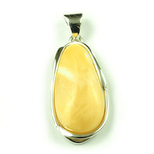 Load image into Gallery viewer, Natural Baltic Amber Pendant in Silver - 10 grams