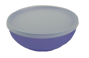 plastic bowl with cover blue