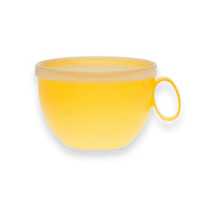 Load image into Gallery viewer, plastic coffee cup with lid yellow