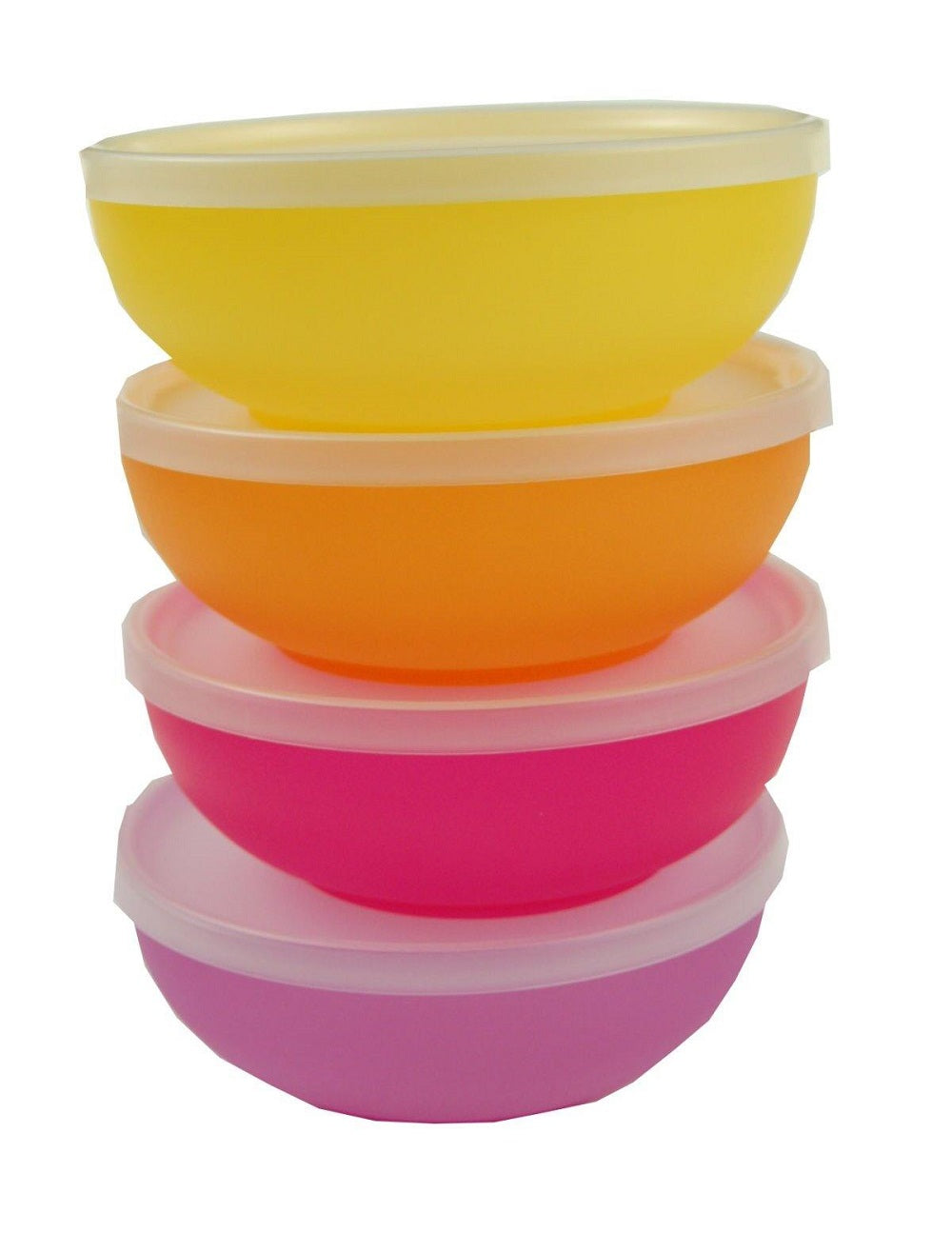 Plastic Bowls With Lids Yellow, Orange, Red, Purple Collection Of 4, 6 –  Poland's Best Amber