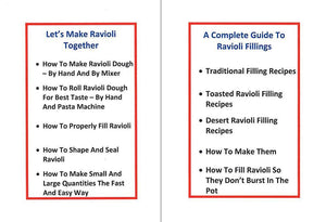 Ravioli Maker Plus Two Free Cookbooks