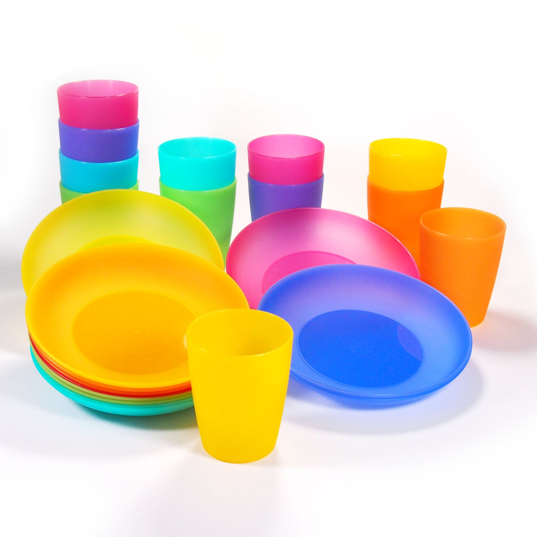 Kids Party Cups And Plates For 12, 16, 20